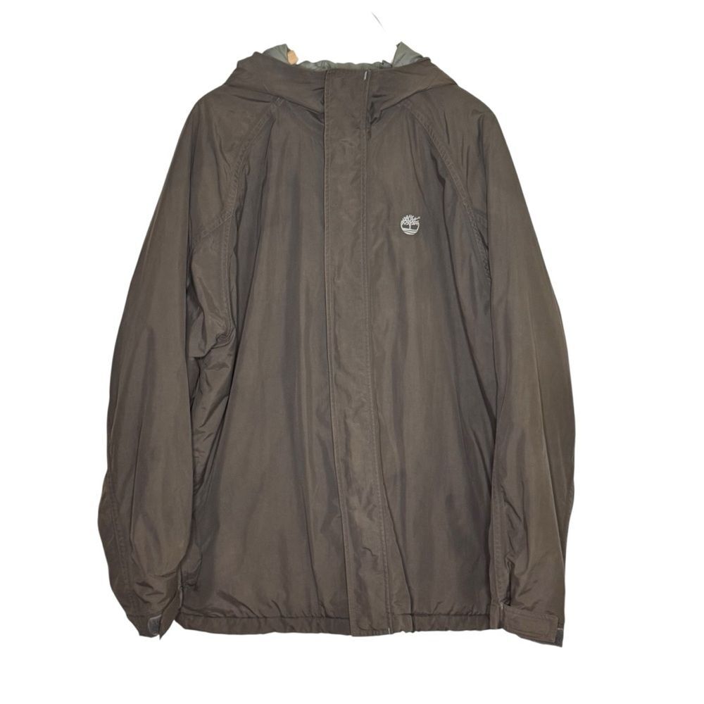 Timberland Men's Waterproof Car Coat Jacket Quilted Lining Hood Size XL
